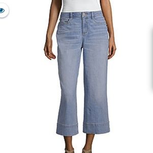 a.n.a. wide leg crop denim